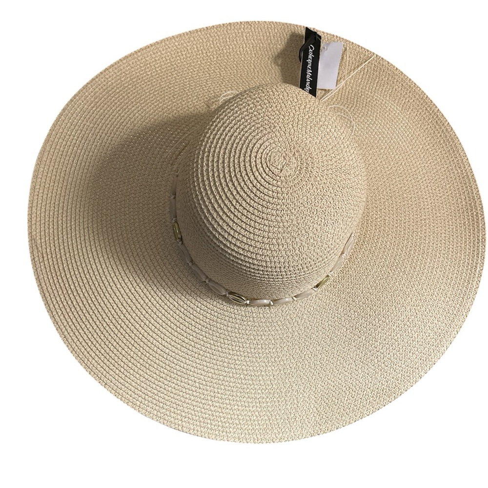 Catherine Malandrino Tan Straw Hat NWT